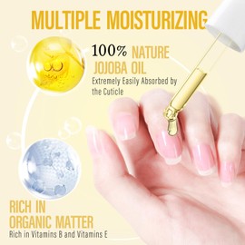 CHUCHU Vegan Cuticle Oil for Nail: Pineapple Scent Natural Vitamin B & E Nail Oil - Hydrates Moisturizes Repairs for Nails Damage Dry Cuticle 0.51 Fl Oz
