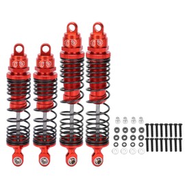 4Pcs RC Metal Front and Rear Shock Absorber Damper for TRAXXAS / SLASH 1/10 RC CarsRed