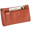Ledershop24 RFID Women's Leather Wallet Women's Purse – Long Rust