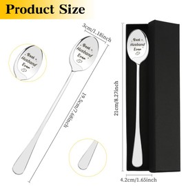 Husband Valentines Gift Ideas,Fathers Day Birthday Gifts for Husband from Wife,Gifts for Husbands for Christmas Wedding Anniversary Romantic Sentimental Best Spoon Gift for Husbands