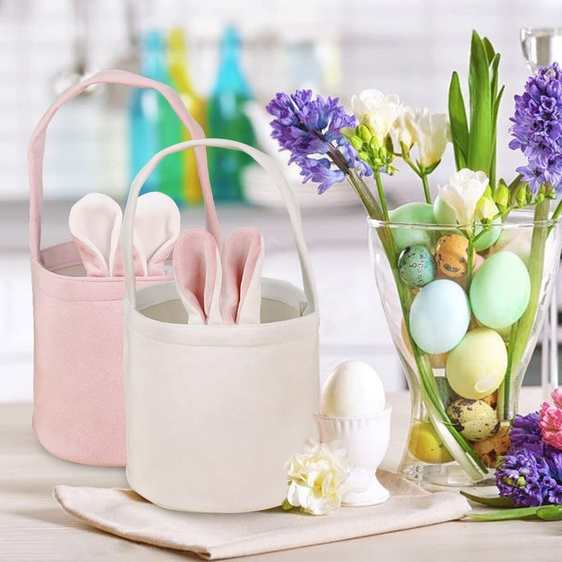 Pack of 3 Children's Easter Baskets with Handle, Easter Baskets