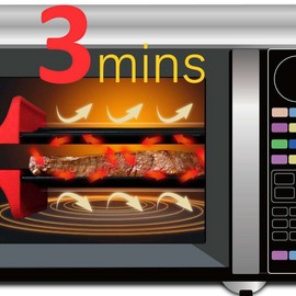 Microwave Non-Stick Long Grill