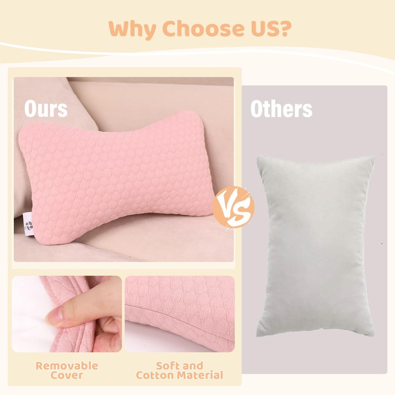 vocheer Small Pillows for Sleeping, 11"x 7" Mini Travel Pillow,