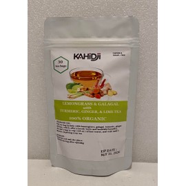 Organic Lemongrass & Galagal with Turmeric, Ginger and Lime pack of 30 tea bags