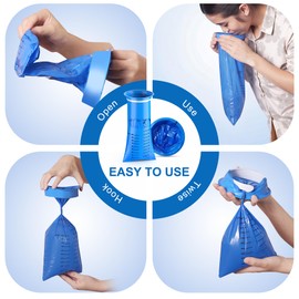 CDThinkingU Emesis Bags Disposable, 50 Pack Vomit Bags for for Car Kids & Adult- Leak Resistant Pure Barf Bags –1000ML Medical Grade Throw Up Nausea Bags for Travel Motion Sicknes, 50 Pack