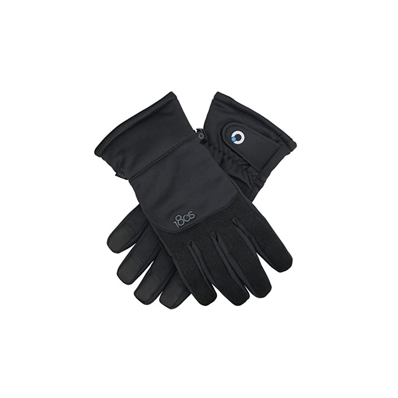 180s Men's Aztec Sweater-Knit Glove (Medium, Black)