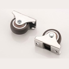 Pack of 4 Swivel Castors, Robust Castors, Transport Castors, Suitable for Transporting Furniture and Heavy Items, Very Practical (Silver)