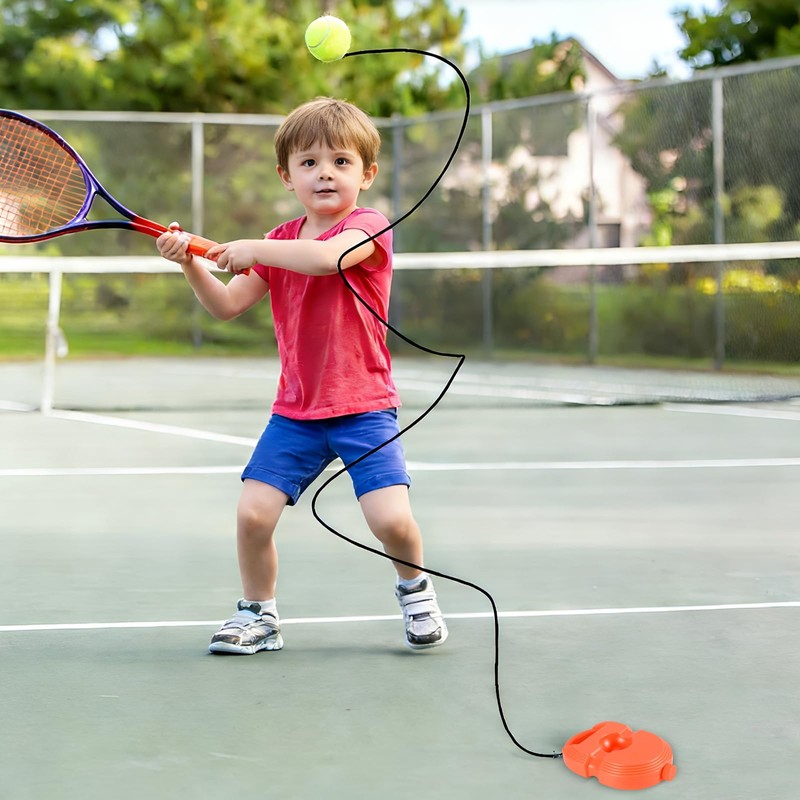 ALLOMN Solo Tennis Trainer Rebound with 3 String Balls, Solo