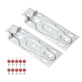 PATIKIL Air Conditioner Wall Mount Bracket, 1 Pair Indoor Internal Unit Universal Hanging Plate Hook Support Bracket Board Part Accessories for HVAC