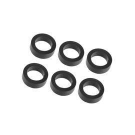 HOPESPANNER 16636-0B010 Fuel Injector Seal O-Ring for Nissan Frontier 1999-2004 / Injector Lower Insulator/Durable / 6 Pcs Black Replace Parts Vehicle Components
