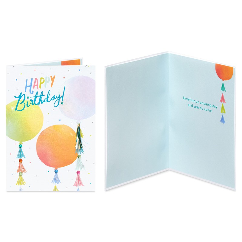 Papyrus Boxed Birthday Card Assortment, Bright Birthday (4-Count)