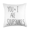 Soup Snakes Throw Pillow, 18x18, Multicolor
