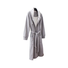 Kimpton Style Rocky Robe with Hood - One Size Fits Most - Gray
