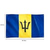 Runesol Barbados Flag, 91x152cm, 3ft x 5ft, 4 Grommets, Eyelet
