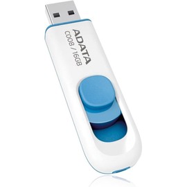 ADATA, memoria flash drive, USB 2.0, 16 GB, deslizable, modelo C008