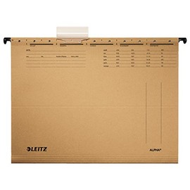 Leitz Alpha 1915-00-00 A4 Suspension File, Natural Brown Pack of 1