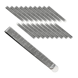 Rumyve20 pcs Sewing Clip Stainless Steel,3-Inch Measuring Ruler Quilting Supplies,Stitching and Marking Accessories