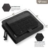 WYNEX Tactical Folding Admin Pouch, Molle Tool Bag of Laser-Cut