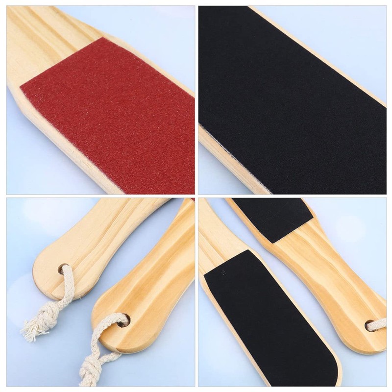 Healeved 4pcs Double Sided Foot Scrubber and Callus Remover Tool