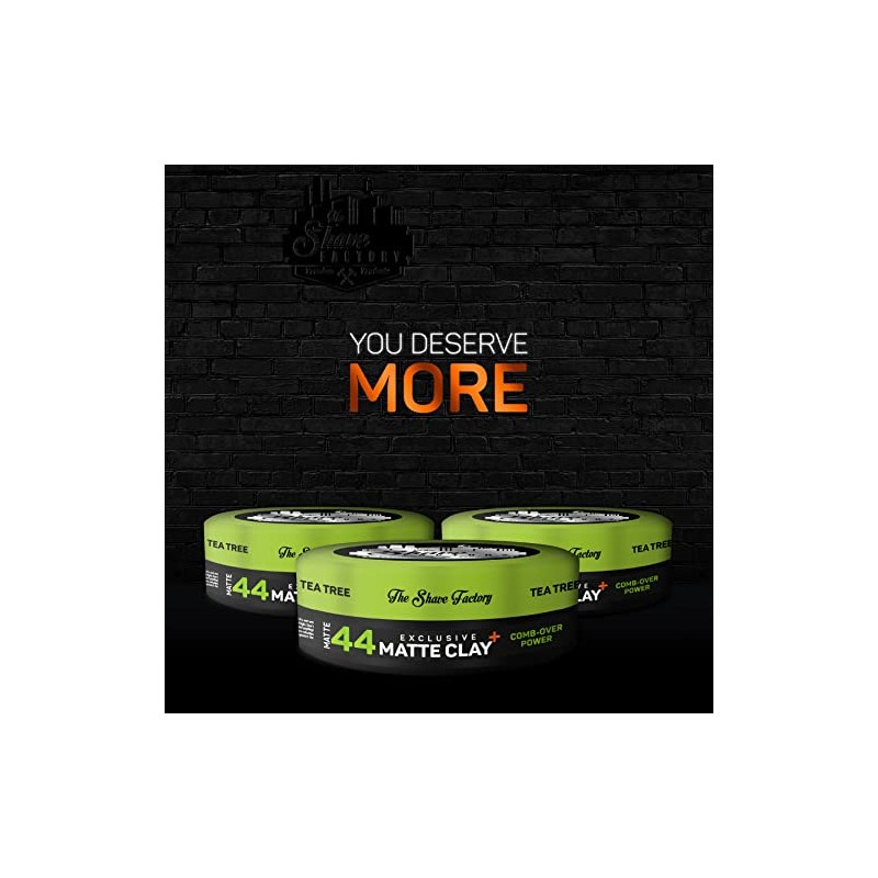 the shave factory Exclusive Matte Clay 150ml 44 Comb-Over Power