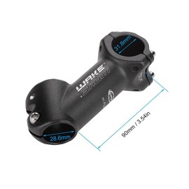 Madezz Bicycle Parts Stems Bicycle Stem 31.8 mm -/+ 45 Degree Adjustable Bicycle Stems Bicycle Stem Aluminium Alloy Extend Handlebar Stem Outdoor Cycling Black for