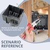 YQSIYU 2 Gang Electrical Box New Work,32 Cubic Inches,Remodel Electrical