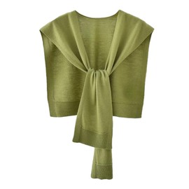 Sweater Shawl Wraps for Women Striped Cardigan Sweaters for Women Knitted Knotted Shawl Scarf Cardigan Cape Shoulder Top 2025