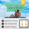 EasierHike Beach Shade Tent, 7 × 7.15 Ft Portable Easy