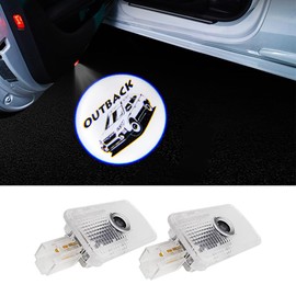 2 Pcs LED Car Door Logo Lights Courtesy Projector Laser Welcome Light Puddle Lamp Compatible with Forester, Outback, Legacy, Ascent Car Accessories (Outback)