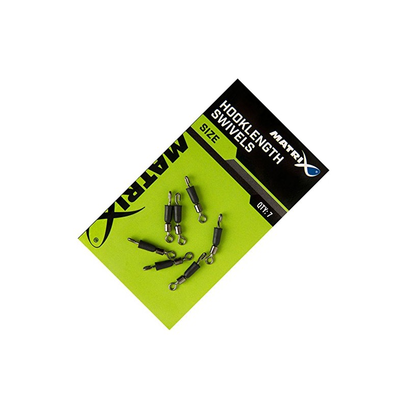 Fox Matrix Hooklength Swivels - 7 Fishing Swivels, Size: 14