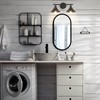 Licperron Black 2-Light Vanity Wall Sconce Lighting, Farmhouse Bathroom Wall