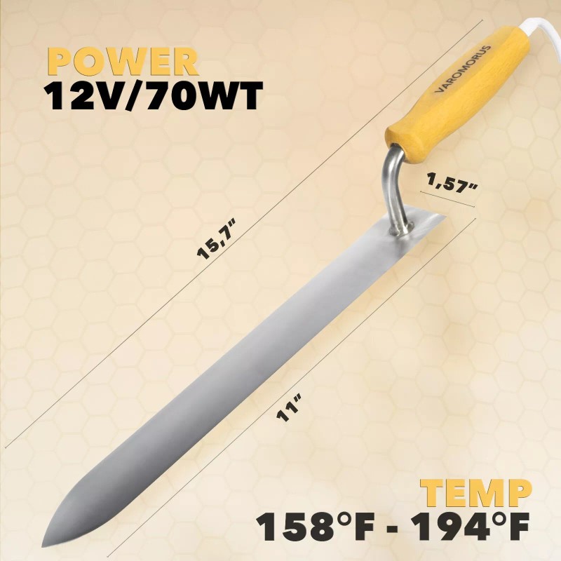 Varomorus 11" Stainless Steel Beekeeping Hot Knife Uncapping Decapping Bee