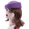 Lawliet Wool Felt Fascinator Wedding Hat Pillbox Hat for Women