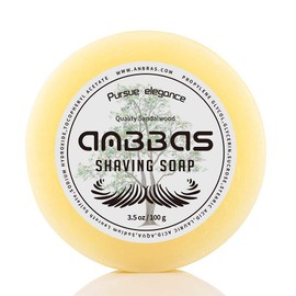 Anbbas Quality Sandalwood Shaving Soap Refill 3.5OZ for Barber Traditional Wet Shave Latheing