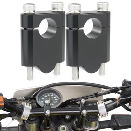 Xitomer 28.6mm Handlebar Risers 1 1/8'' Motorcycle ATV Dirt Bike Handle Bar Clamps Fit for Multistrada 1100, Hypermotard Series Handlebar Risers With Clamps (Sand Black,40mm(1.57inch))