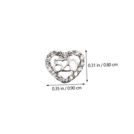 TEHAUX 160pcs Heart-Shaped Nail Art Charms Rhinestones for Manicure Decoration for Valentine Day Sparkling Supplies for Girls