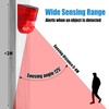 Qualirey Solar Sound and Light Alarm Motion Sensor 129db Outdoor