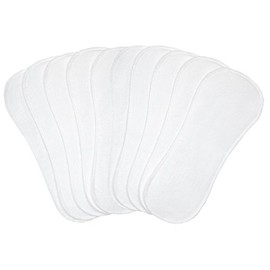 Kushies - Pack de 10 pañales lavables, color blanco