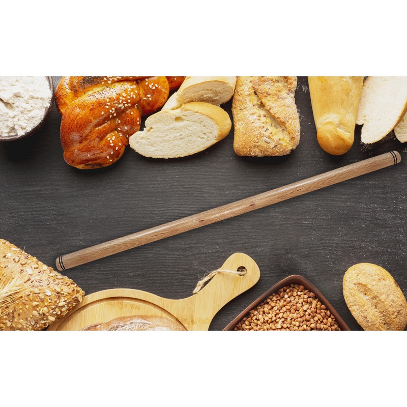 80 cm (31.5 Inch) Wood Extra Long Rolling Pin for