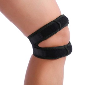 Kniebandschutz, Kniebandage, Patellarsehnen-Stützband, Verstellbare Patella-Kniebandage, Bandage für Laufen, Arthritis, Sport