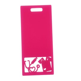 Nurse Badge Buddy for ID Badge Reel, ID Accessory, RN Badge Buddy, Gift (Vertical Pink)