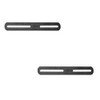 2Pcs Black Slotted Brace,Flat Straight Brace Brackets,Adjustable Corner Code,Stainless Steel