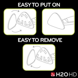 H2O HD Microfibre Cloths (3 Pack) Green