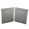 Silverplated Double Hinged Collage Photograph Photo Frame Gift Keepsake 8"