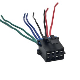 AC Heater Climate Fan Speed Control Replacement Plug Connector Wire Harness Pigtail - Compatible with Chevy Silverado 1500, 2500, 3500, Tahoe (1996-1999) - OE # 15306189, PT1346，969907 LJQ