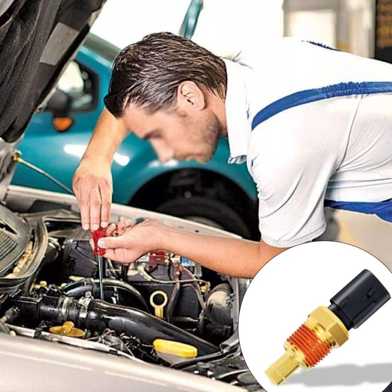 HAOBO Engine Coolant Temperature Sensor, Water Temperature Sensor 5149077AB Compatible