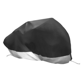 RATCHROLL 2 Seater Bike Cover Tandem Bicycle Cover Waterproof Extra Long Trailer Bike Cover Outdoor Sun Rain Protector for 2-Seat City Bike Electric Silver Tone Black Replacement Car Parts