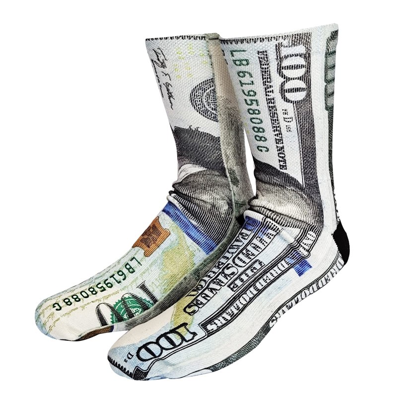 KACOLOR - Calcetines de tubo para hombre con estampado 3D,