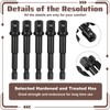 Afcabakila 25 Pcs Impact Adapter, 1/4 to 3/8 Impact Adapter