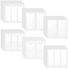 Oruola 60 Sheets 2370pcs French Tip Guide, Self-Adhesive French Manicure Strips,6 Different Designs of White French Tip Stickers for Women Girl DIY Nails Decoration Stencil Tools